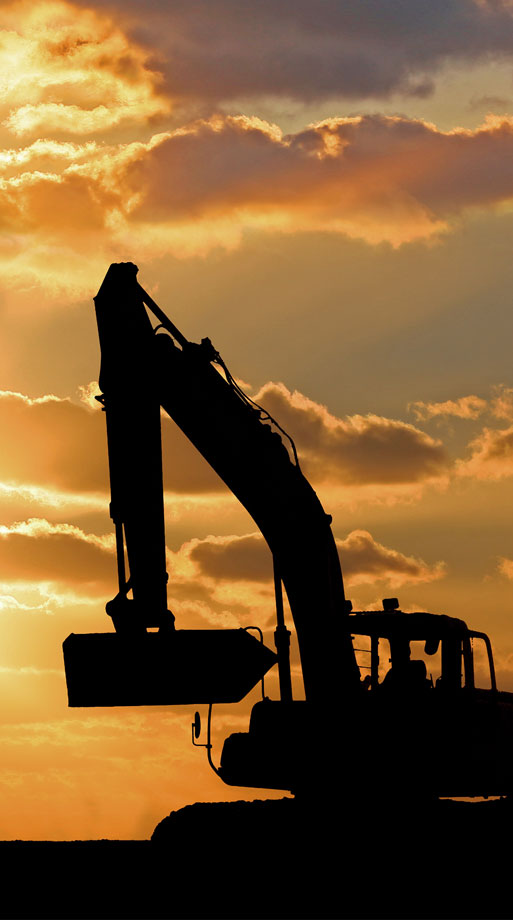 純進建設のメインビジュアル - 建設現場の様子